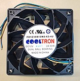מאוורר 12 וולט - מתח נמוך FD1238B12W3-63-4J מאוורר 12 וולט - מתח נמוך FD1238B12W3-63-4J