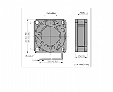 מאוורר 12 וולט מתח נמוך FD4015B12W7-73-3R מאוורר 12 וולט מתח נמוך FD4015B12W7-73-3R