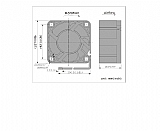 מאוורר 24 וולט מתח נמוך FD4020S24W9-73-2R מאוורר 24 וולט מתח נמוך FD4020S24W9-73-2R