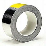 סרט אלומיניום מוליך עם דבק מוליך חשמלי Aluminum Foil Tape T2801 12.7mm L=50M סרט אלומיניום מוליך עם דבק מוליך חשמלי Aluminum Foil Tape T2801 12.7mm L=50M